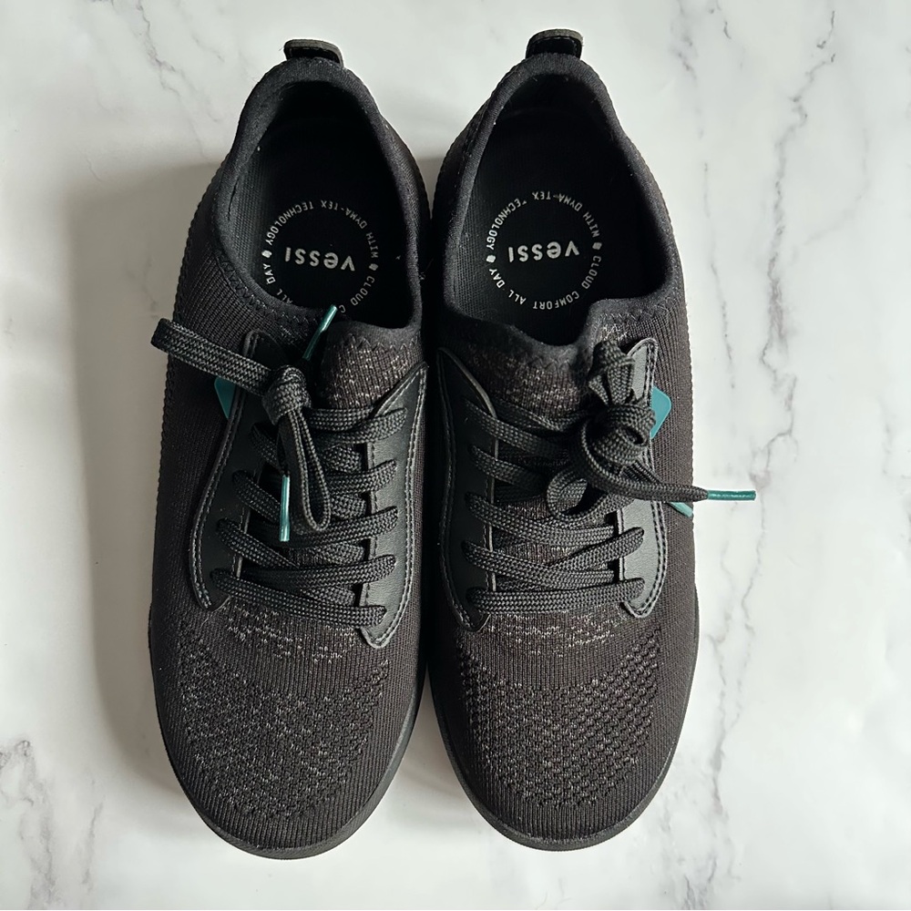 Vessi Asphalt Black on Black M8/W9 Weekend Sneaker